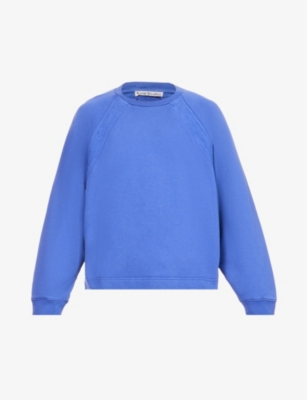 Farmy shoulder-logo boxy-fit cotton-jersey sweatshirt