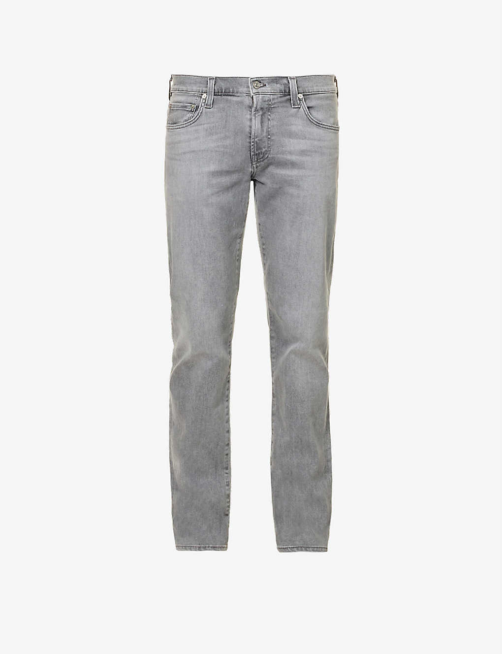 Selfridges & Co Women Clothing Jeans Slim Jeans Distressed slim-fit straight-leg mid-rise jeans 