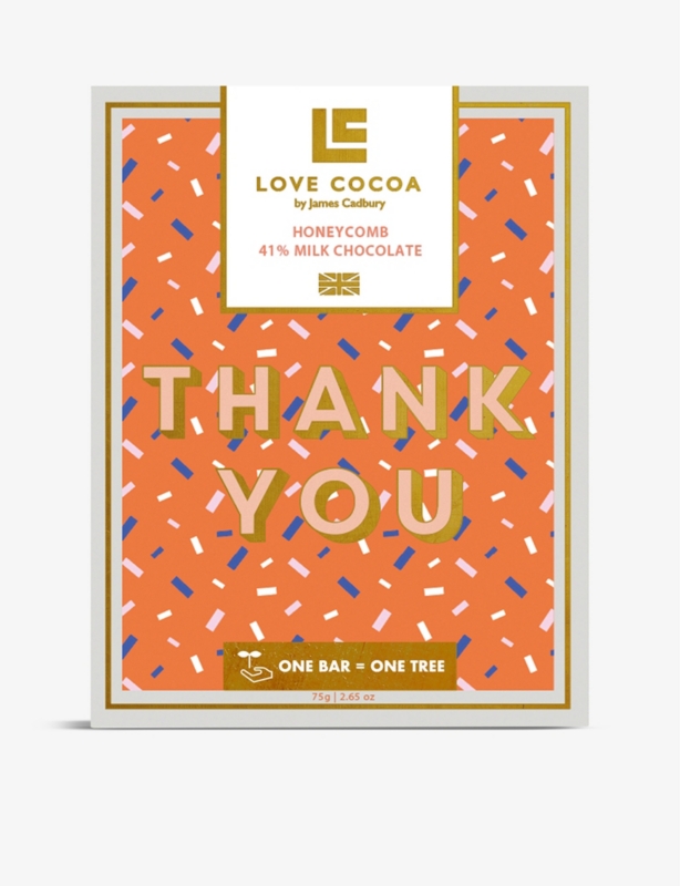 Thank You honeycomb 41% milk chocolate bar 75g