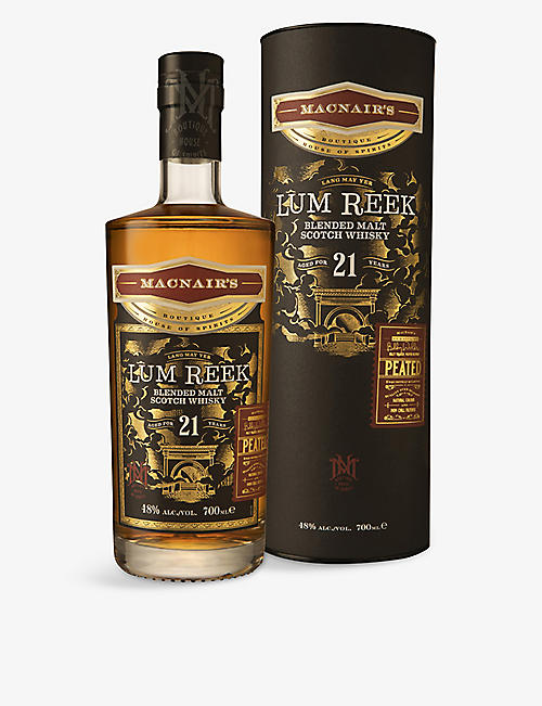 MACNAIRS: MacNair's Boutique House of Spirits Lum Reek 21-year-old blended malt Scotch whisky 700ml