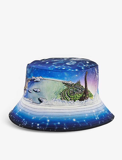 CASABLANCA: Graphic-print cotton-twill bucket hat