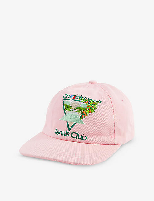 CASABLANCA: Tennis Club Icon embroidered cotton-canvas cap