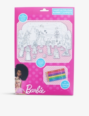 BARBIE - Make & Colour camping A4 activity set | Selfridges.com