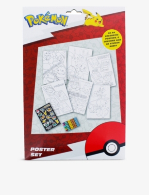 POKEMON - Colouring poster set | Selfridges.com