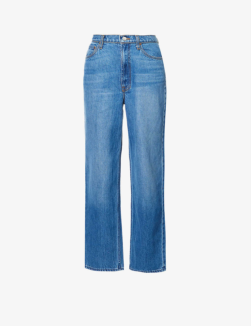 Double Stack faded-wash tapered mid-rise denim jeans Selfridges & Co Women Clothing Jeans Straight Jeans 