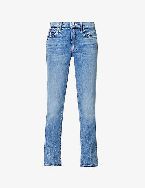 MOTHER: The Insider slim-fit mid-rise straight jeans