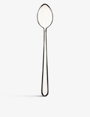 BE HOME: Enamel-coated iron slotted spoon 33cm