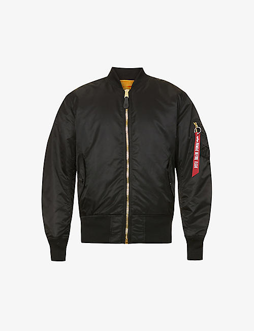 ALPHA INDUSTRIES: MA-1 reversible boxy-fit shell bomber jacket