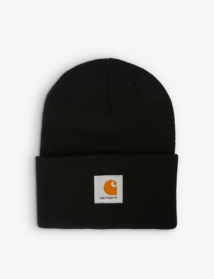 Carhartt Hat Logo Hats In Black Acrylic In Black