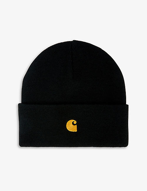 CARHARTT WIP: Chase logo-embroidered knitted beanie hat