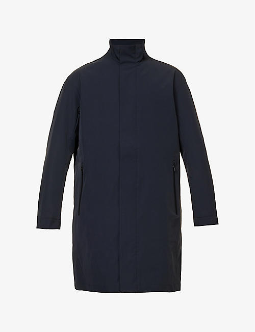 EMPORIO ARMANI: 2-in-1 quilted-lining stretch-woven coat
