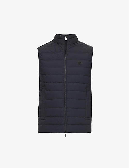 EMPORIO ARMANI: Quilted shell-down gilet