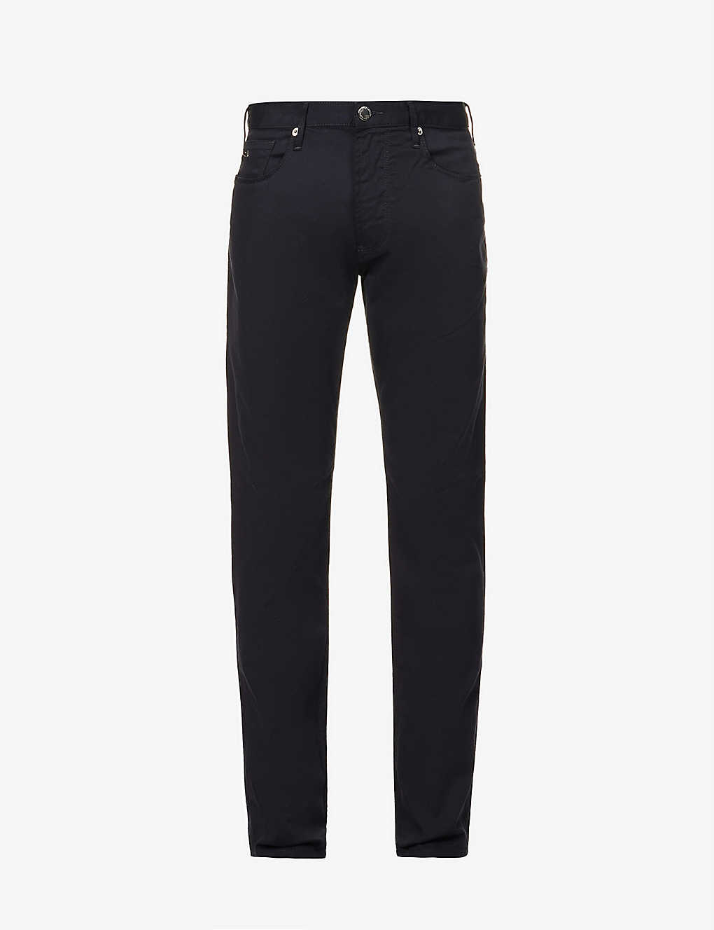 EMPORIO ARMANI - J06 Gab straight-leg mid-rise stretch-denim jeans ...