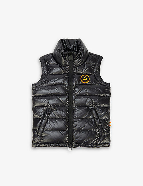 ARCTIC ARMY: 3D Lightweight quilted shell-down gilet 8-12 years