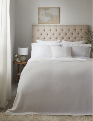 THE WHITE COMPANY: Colville king cotton-hemp blend bedspread