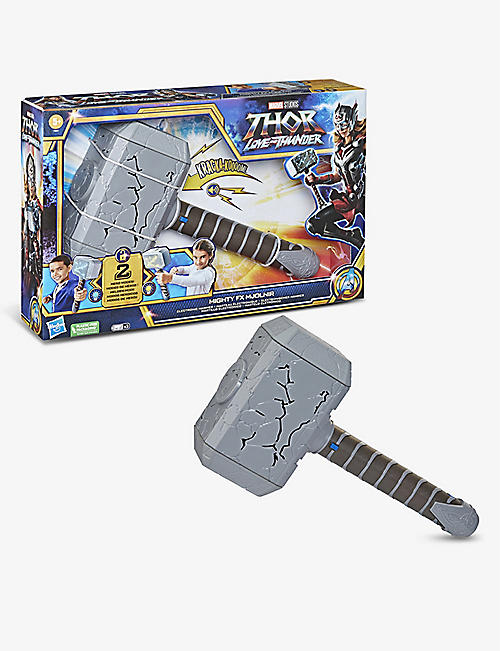 MARVEL AVENGERS：Thor：Love and Thunder Mighty FX Mjolnir 电子战锤玩具