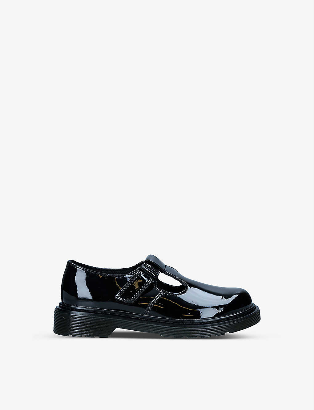 Dr. Martens' Kids' Ailis Patent Leather Shoes 5-12 Years In Black