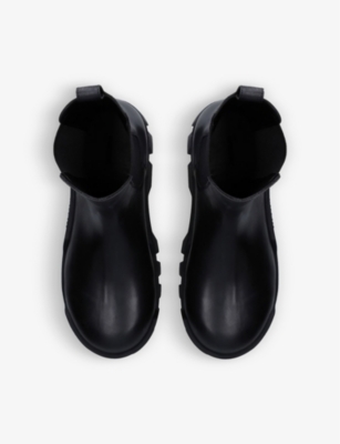 Shop Balenciaga Men's Black Bulldozer Leather Chelsea Boots
