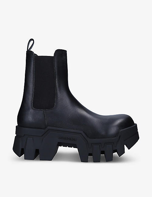 BALENCIAGA: Bulldozer leather Chelsea boots