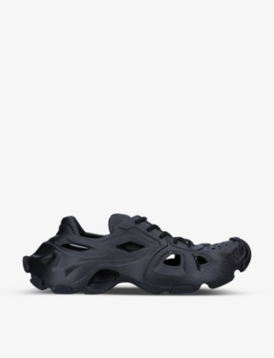Balenciaga Men's Hd Molded Eva Low-top Sneakers In Black