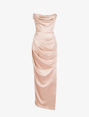 House of shop cb champagne dress