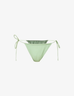 VDM THE LABEL: Marley reversible mid-rise bikini bottoms