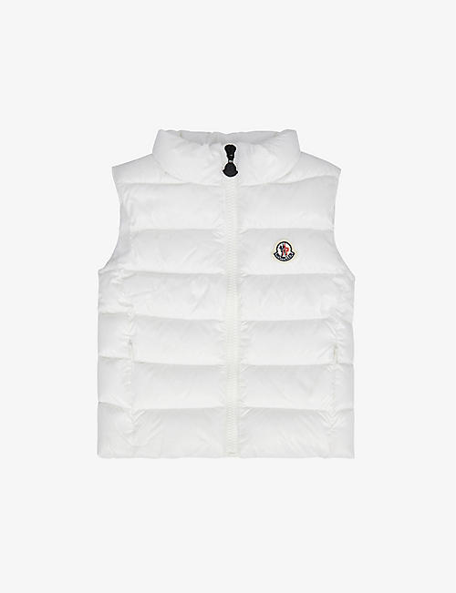 MONCLER: Ghany logo-embellished shell-down gilet 4-14 years