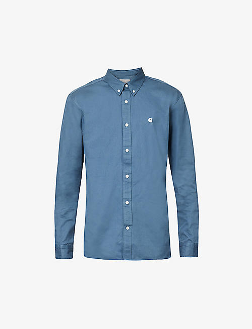 CARHARTT WIP: Madison brand-embroidered regular-fit cotton-twill shirt