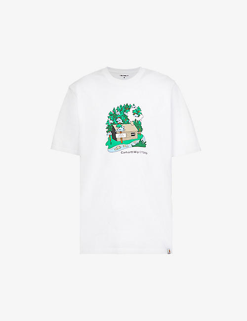 CARHARTT WIP: Cabin graphic-print organic-cotton T-shirt