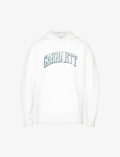 CARHARTT WIP: Scrawl Script logo-print cotton-jersey hoody