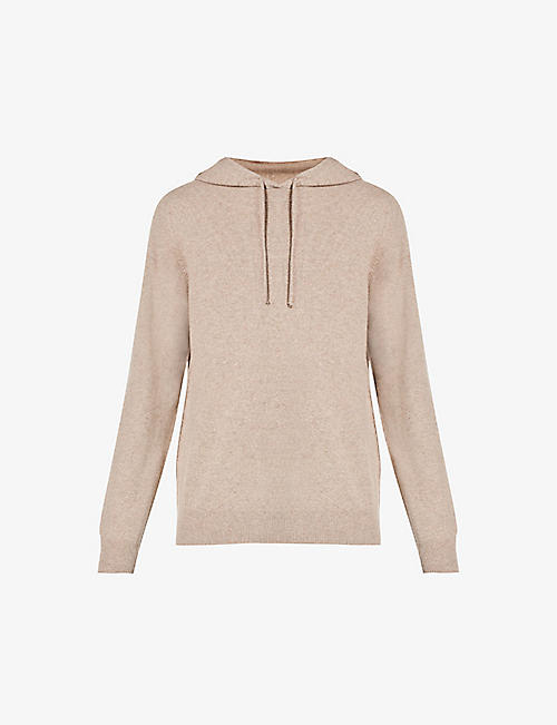7 FOR ALL MANKIND: Drawstring fine-knit cashmere hoody