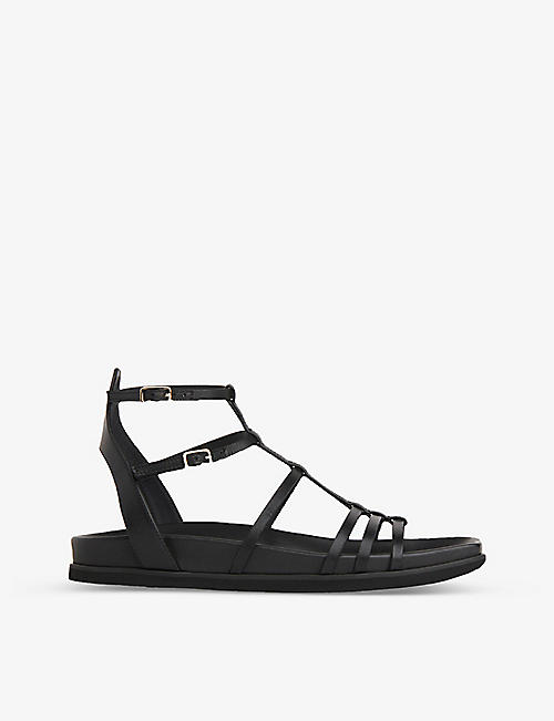 WHISTLES: Harlan strappy square-toe leather sandals