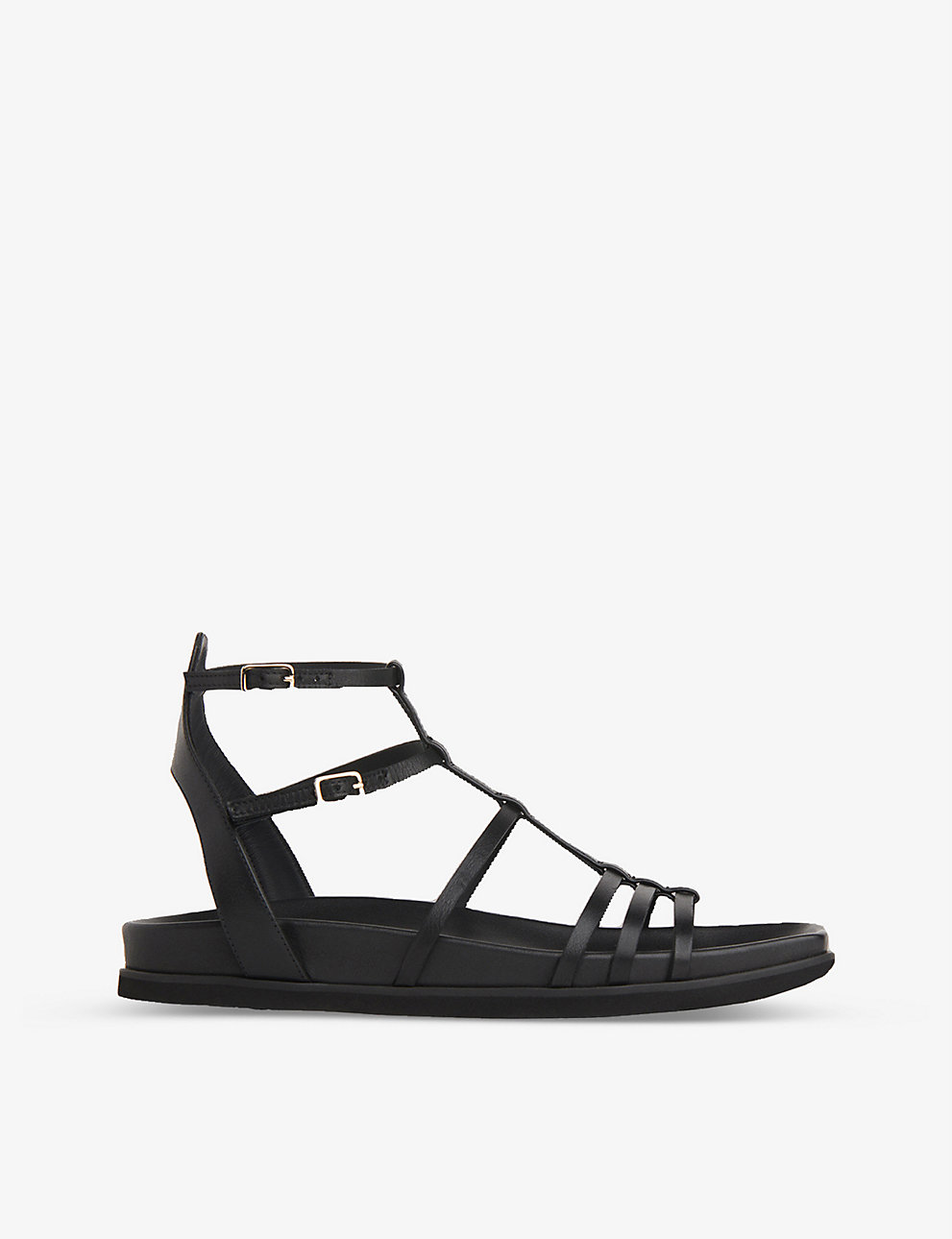 Harlan strappy square-toe leather sandals,  Whistles 