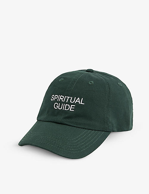 HO HO COCO：Spiritual Guide 文字刺绣棉帆布帽
