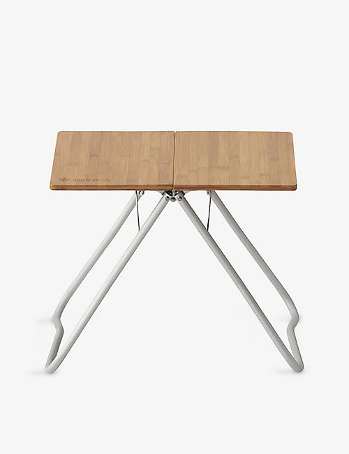 SNOW PEAK: Foldable bamboo and aluminium table 45cm