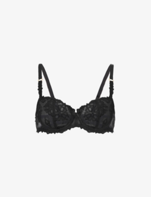 CHANTELLE - Orangerie floral-embellished underwired stretch-lace bra