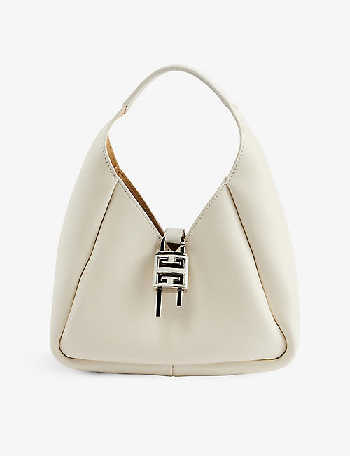 GIVENCHY: G-Hobo small leather shoulder bag