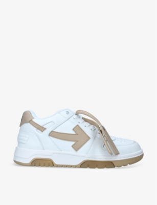 Off-white Ooo Low-top Leather Trainers In White/oth