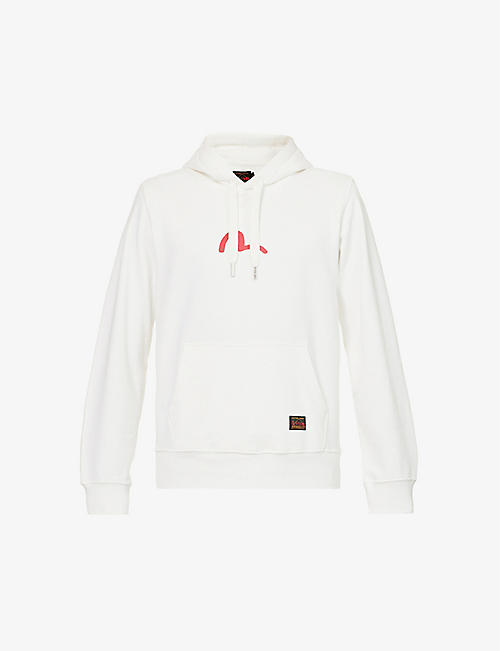 EVISU: Seagull brand-print cotton-jersey hoody