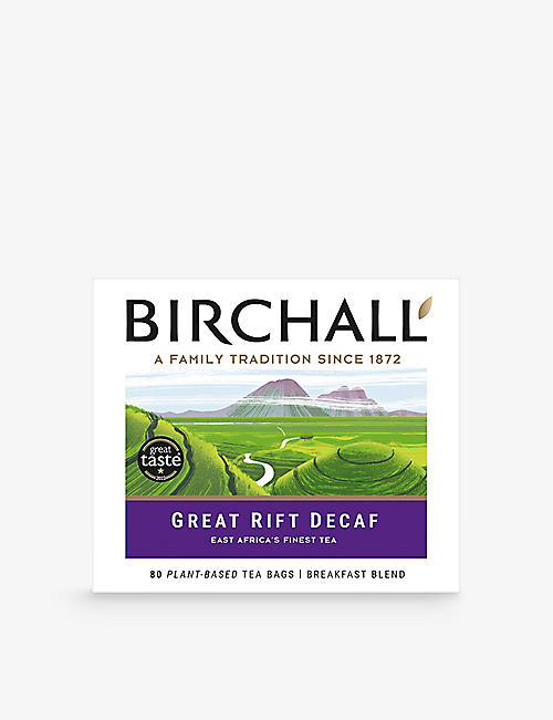 BIRCHALL: Birchall Great Rift Decaf Breakfast Blend teabags pack of 80