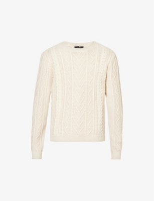 Helder patterned cotton-knit jumper