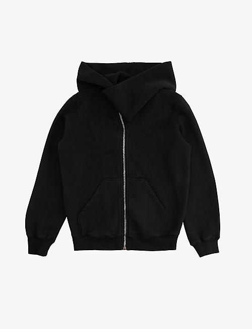 RICK OWENS: Mountain funnel-neck cotton-jersey hoody 4-12 years