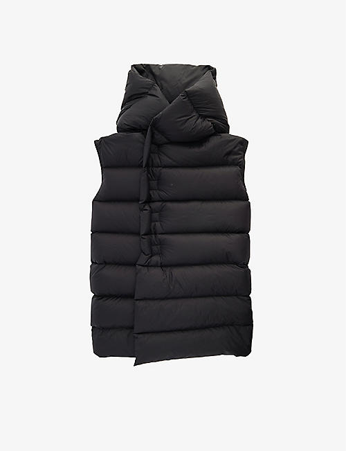 RICK OWENS: Funnel-neck quilted shell-down jacket 6-12 years