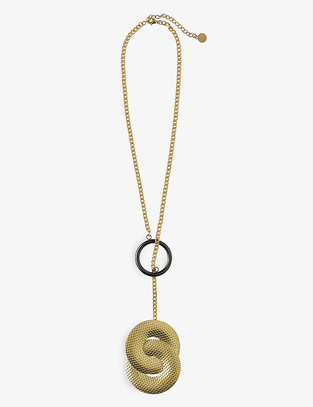 Alessi Womens Nocolor Acta Gold-tone Steel Necklace