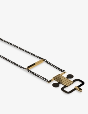 ALESSI: Edone gold-tone steel necklace
