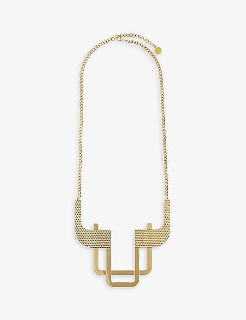 ALESSI: Trama steel necklace
