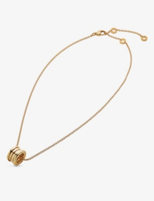 Shop Bvlgari Womens Yellow Gold B.zero1 18ct Yellow-gold Pendant Necklace