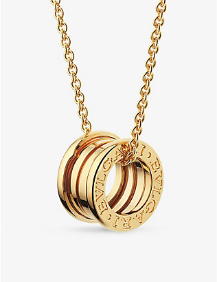 BVLGARI: B.zero1 18ct yellow-gold pendant necklace