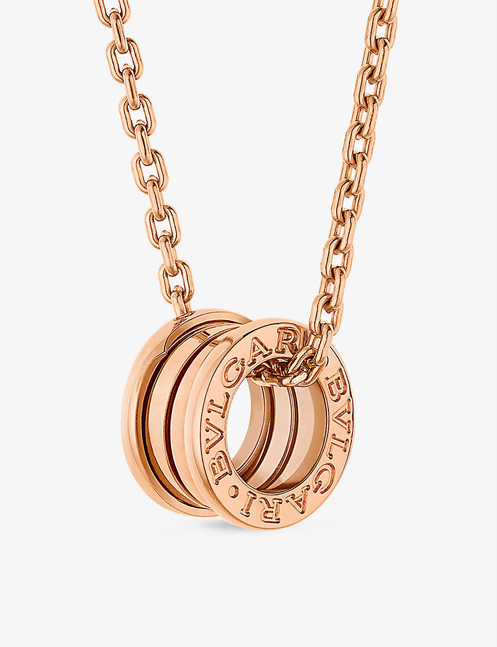 Shop Bvlgari Womens Rose Gold B.zero1 18ct Rose-gold Pendant Necklace