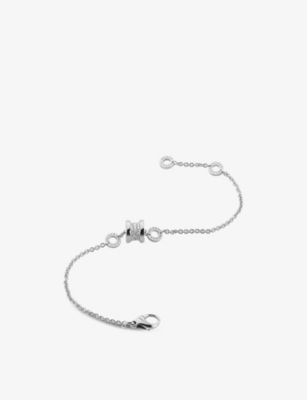 BVLGARI: B.zero1 18ct white-gold and 0.31ct brilliant-cut diamond bracelet